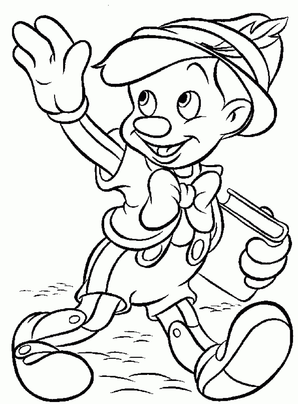 Print Coloring Pages For Kids
 Free Printable Pinocchio Coloring Pages For Kids
