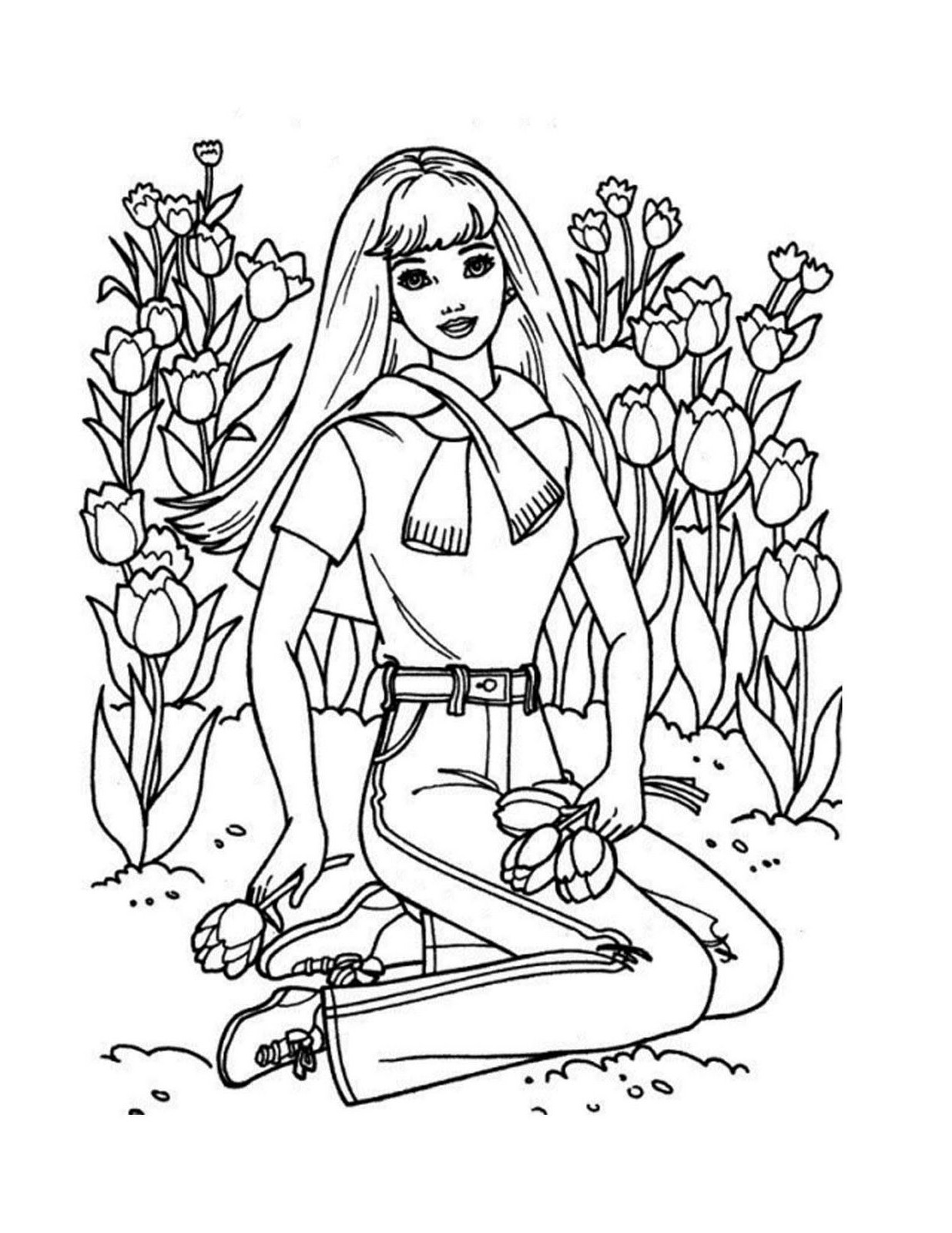 Free Printable Coloring Pages Barbie Customize and Print