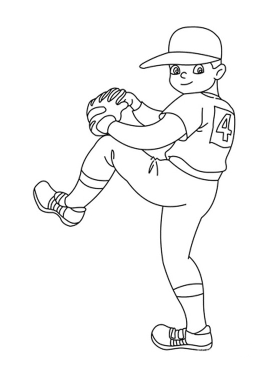 Printable Baseball Coloring Pages
 Kids Page Baseball Coloring Pages