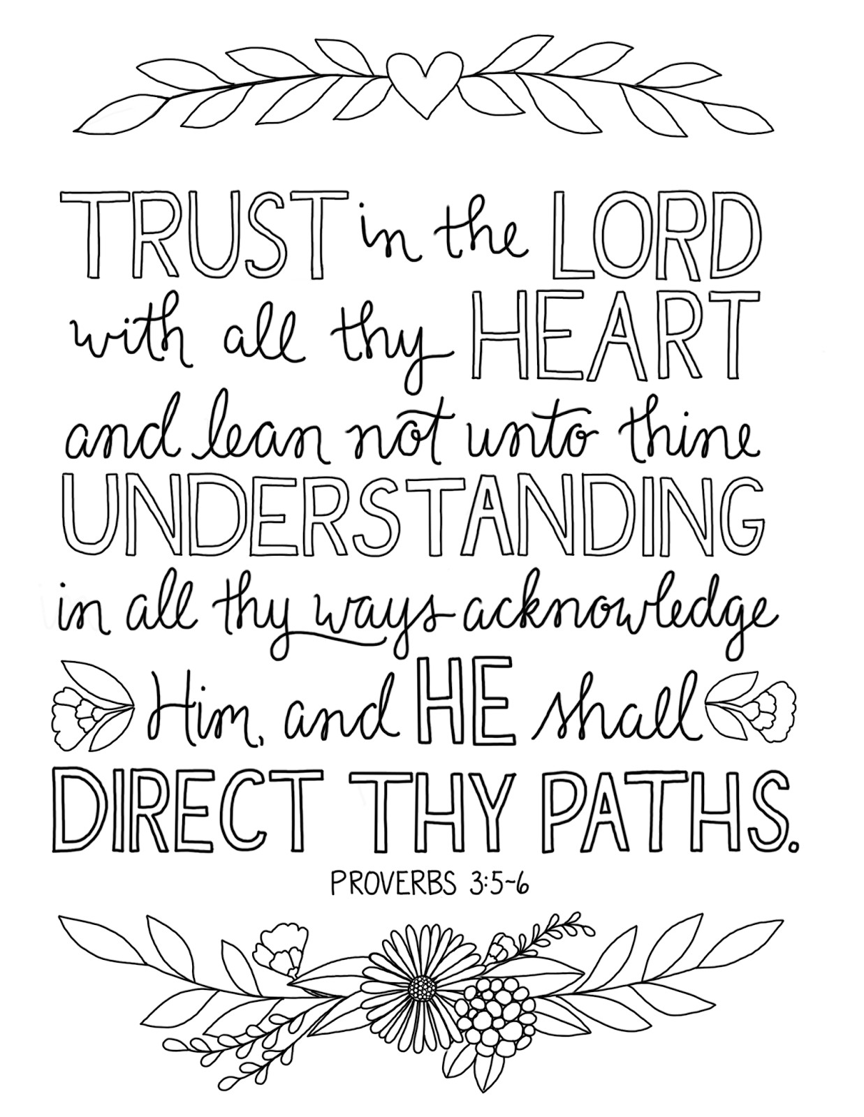 Printable Bible Verse Coloring Pages
 just what i squeeze in Trust in the Lord Coloring
