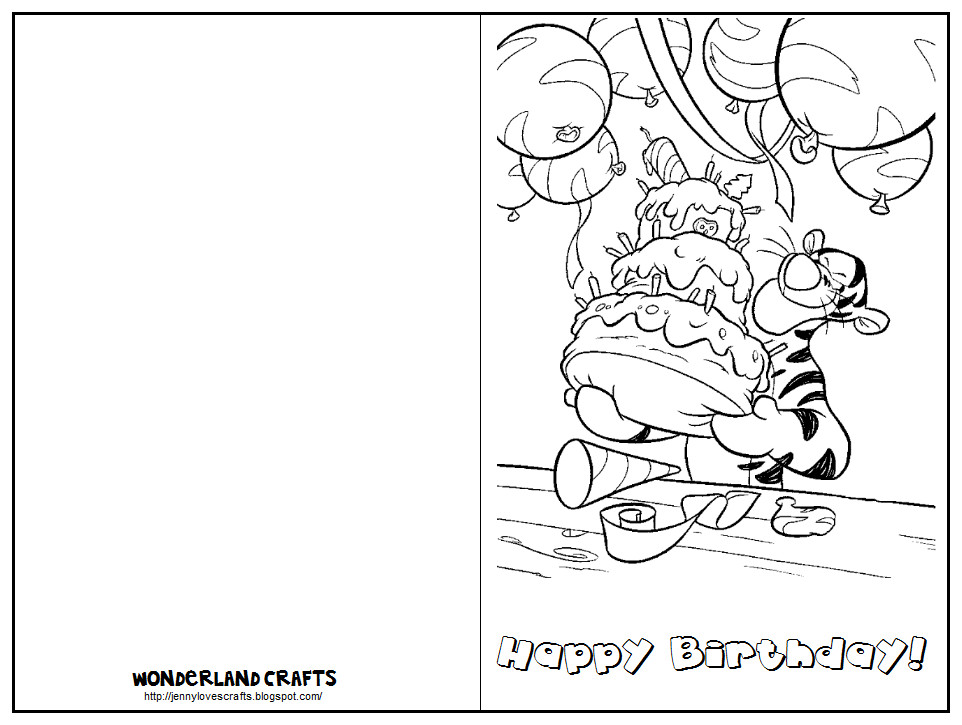 Printable Birthday Cards For Kids
 Wonderland Crafts Kids