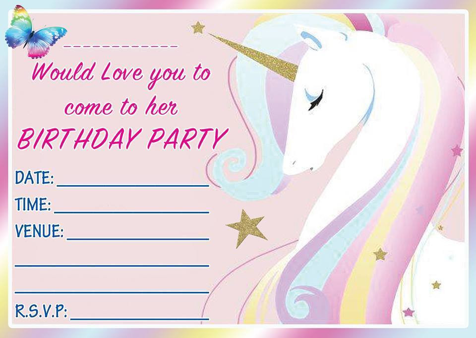 Printable Birthday Invitation Cards
 FREE Birthday Party Invites for Kids – Bagvania