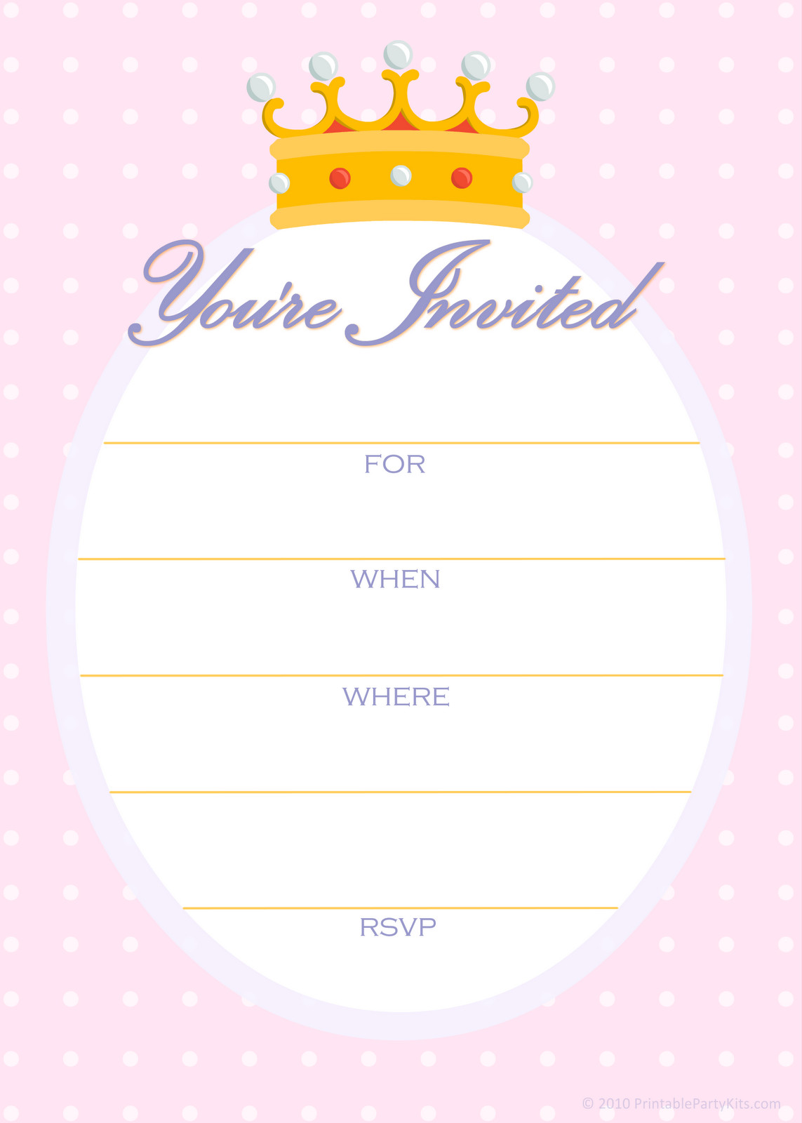 Invitations For Free Printable