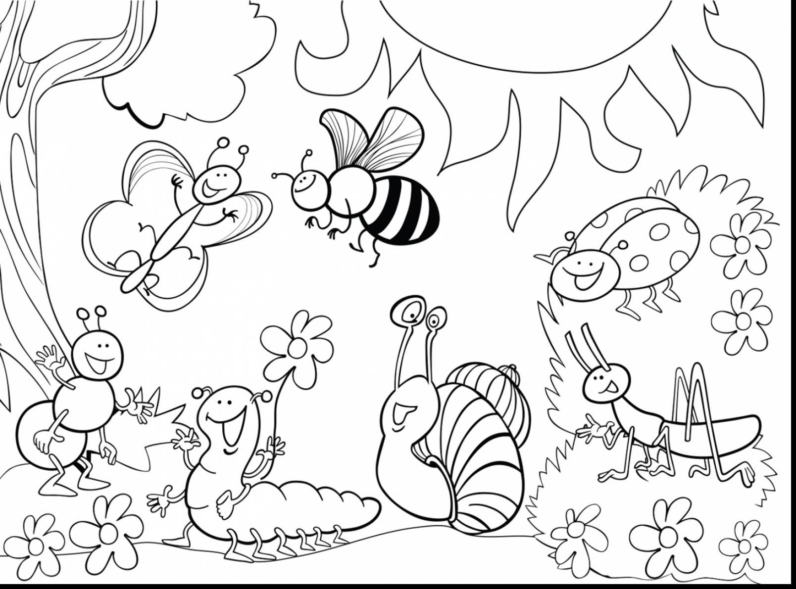 Printable Bug Coloring Pages
 Bug Coloring Pages Bugs Print New School ideas