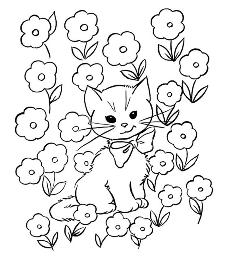 25 Best Printable Cat Coloring Pages for Kids - Home, Family, Style and ...