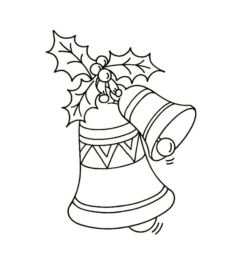 Printable Christmas Coloring Book
 Free Printable Bell Coloring Pages For Kids