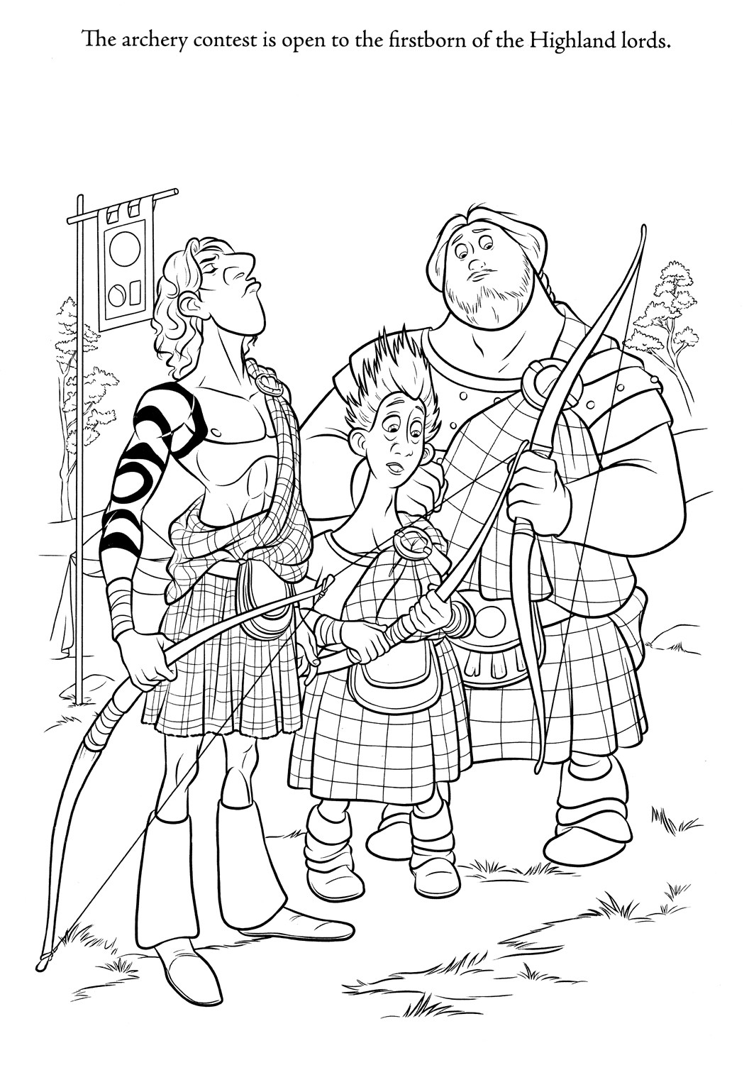 Printable Coloring Books
 brave coloring pages