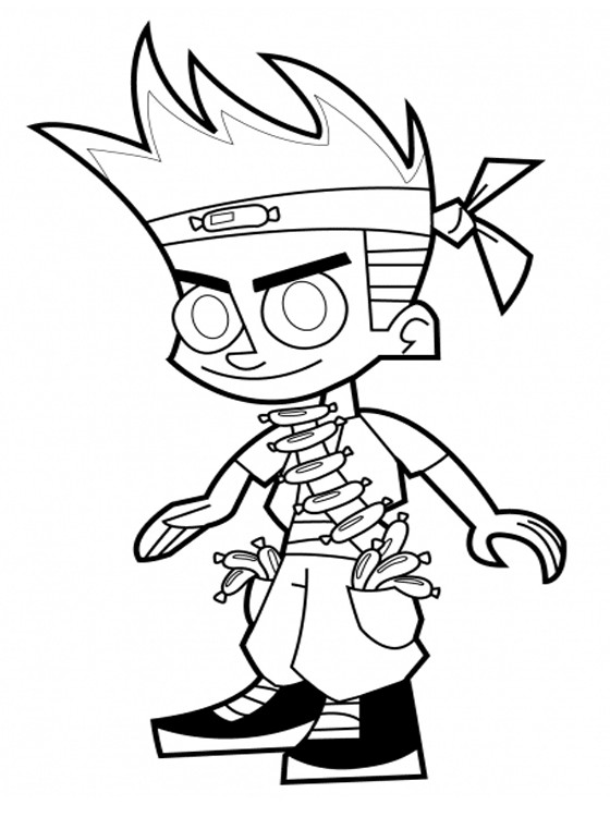 Printable Coloring Books
 Kids Page Johnny Test Coloring Pages