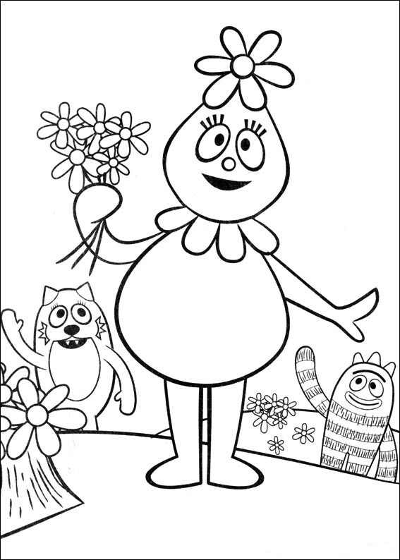 Printable Coloring Books
 Fun Coloring Pages Yo Gabba Gabba Coloring Pages