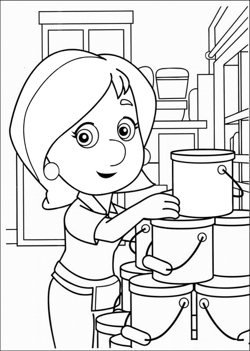Printable Coloring Books
 Handy Manny Coloring Pages