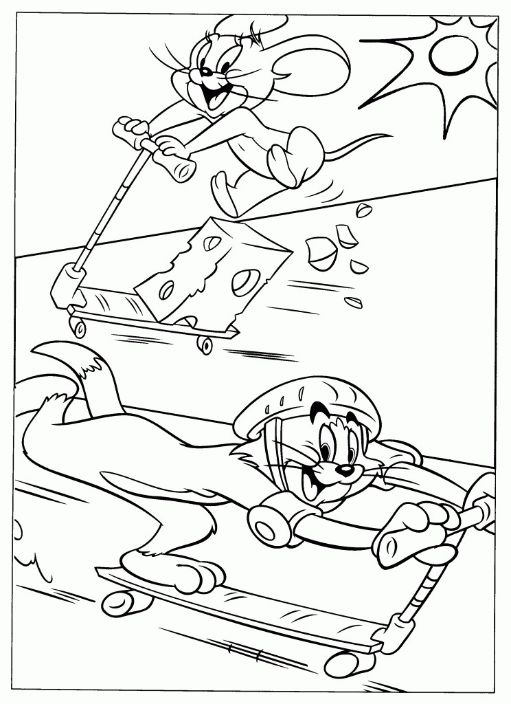 Printable Coloring Books
 Free Printable Tom And Jerry Coloring Pages For Kids