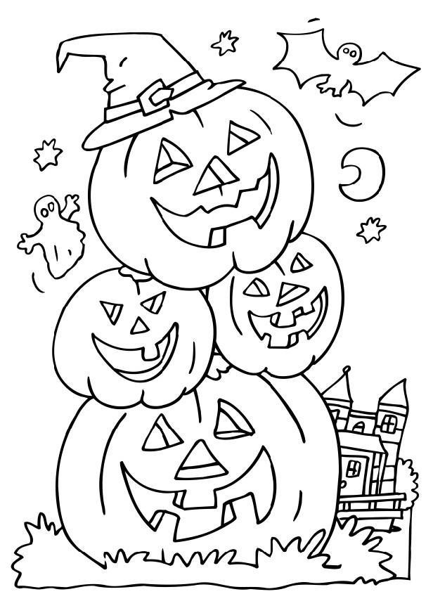 Printable Coloring Pages Halloween
 Free Printable Halloween Coloring Pages For Kids