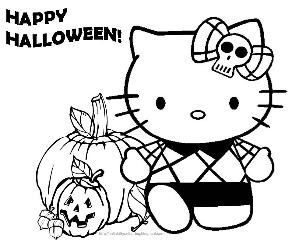 Printable Coloring Pages Halloween
 HELLO KITTY COLORING PAGES