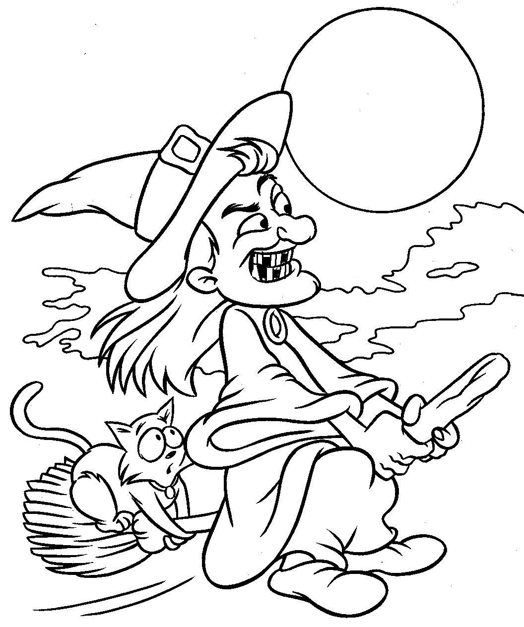 Printable Coloring Pages Halloween
 coloring Halloween coloring pics