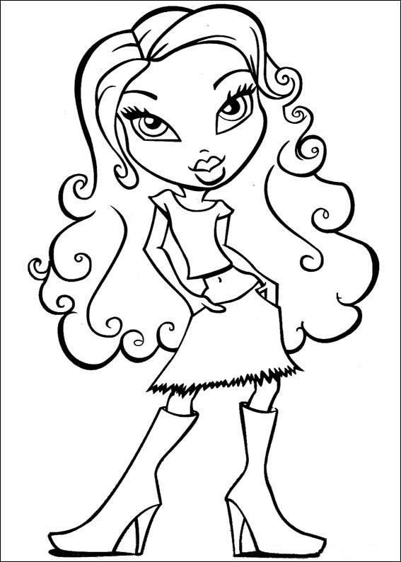 Printable Coloring Sheets For Girls
 Bratz Coloring Pages Free Printable Coloring Pages