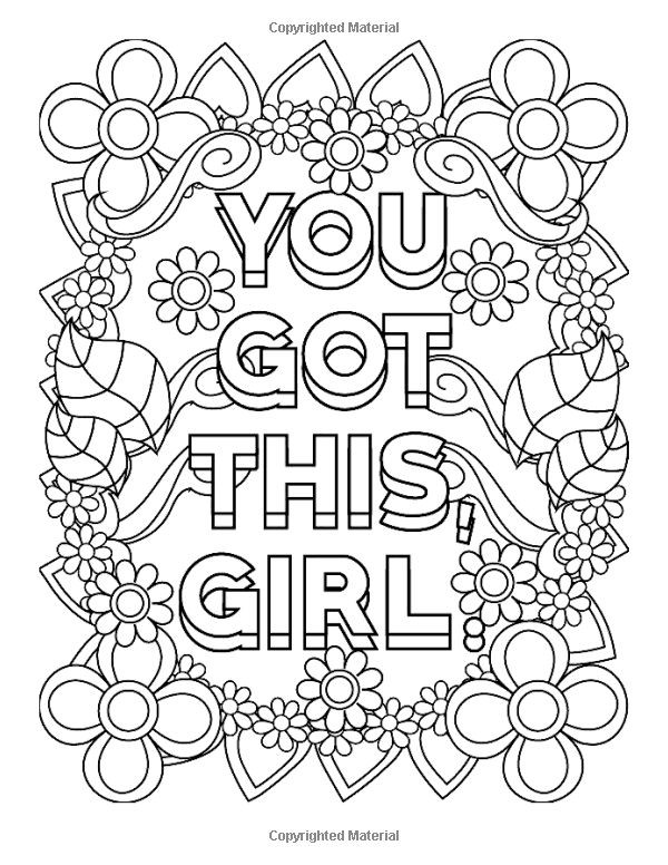Printable Coloring Sheets For Girls
 Amazon Inspirational Coloring Books for Girls You