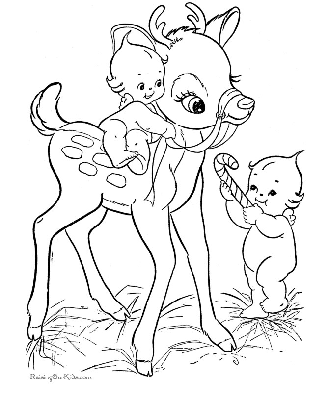Printable Deer Coloring Pages
 Christmas Coloring Pages Best Gift Ideas Blog