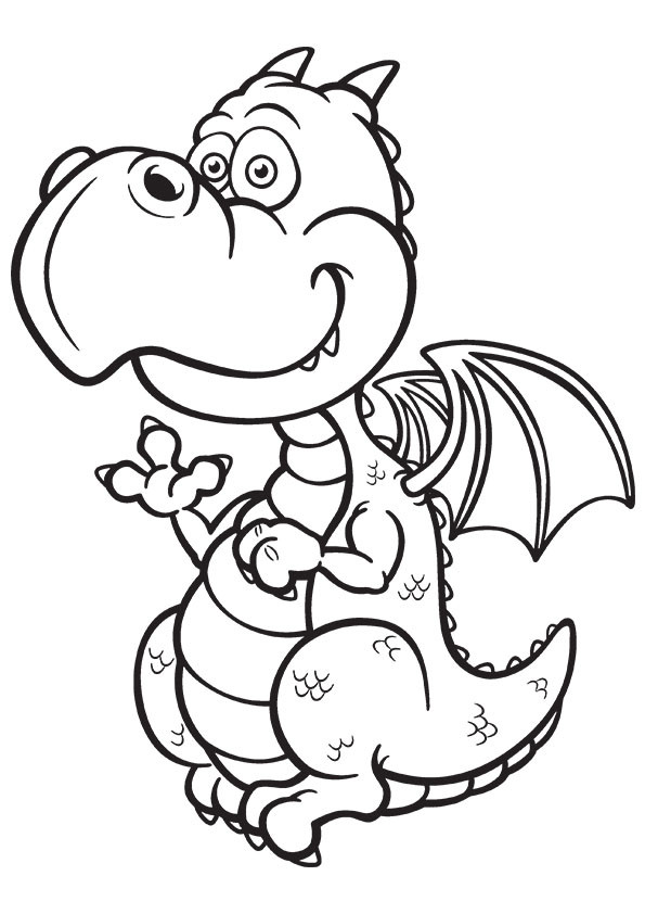 Printable Dragon Coloring Pages
 Free Printable Dragon Coloring Pages for Kids Art Hearty