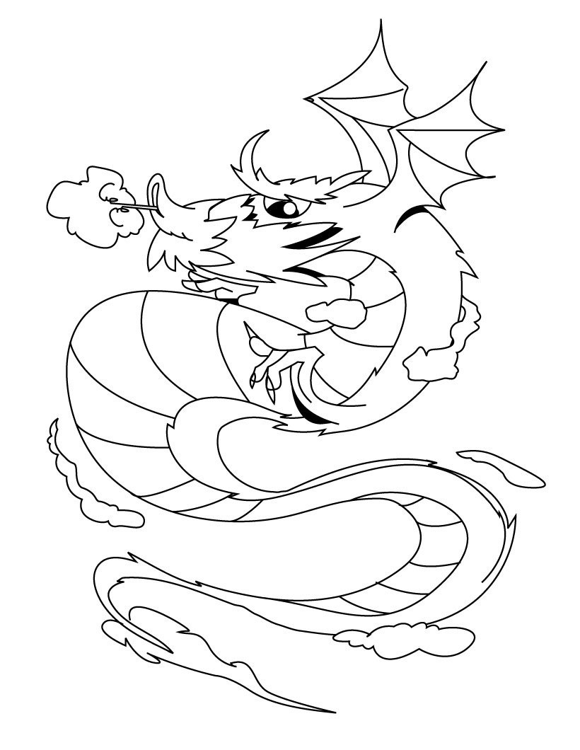 Printable Dragon Coloring Pages
 Dragon Coloring Pages Free Printables For Kids Disney