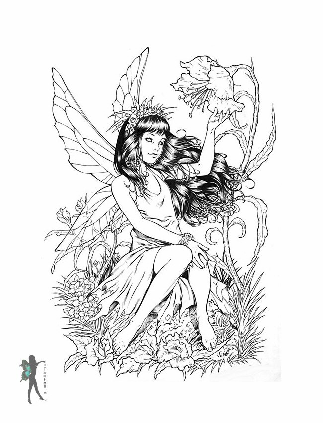 Printable Fairies Coloring Pages
 Enchanted Designs Fairy & Mermaid Blog Free Fairy