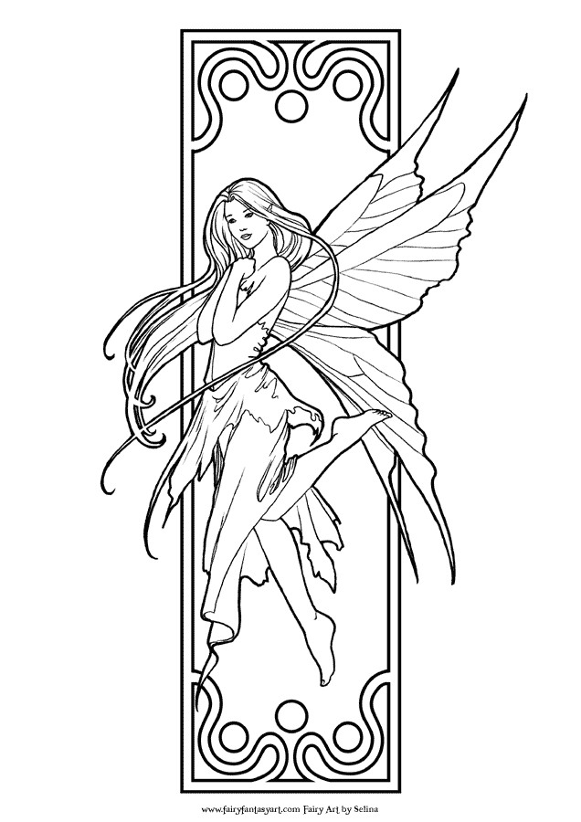 Printable Fairies Coloring Pages
 FAIRY COLORING PAGES