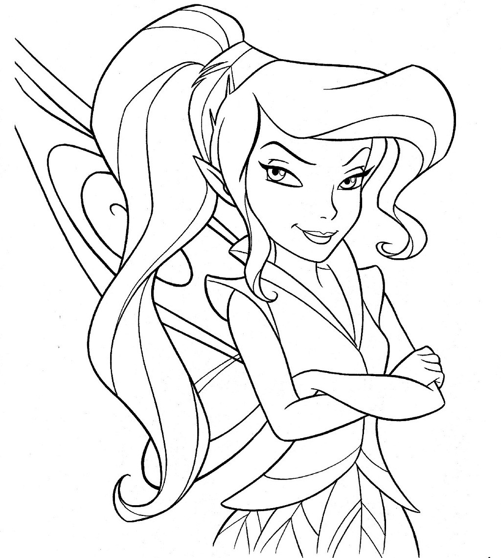 Printable Fairies Coloring Pages
 Free Printable Fairy Coloring Pages For Kids