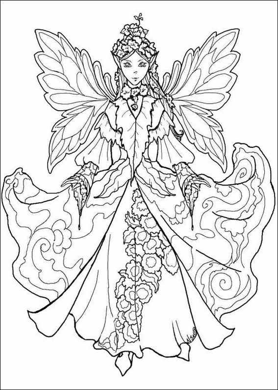 Printable Fairy Coloring Pages
 FAIRY COLORING PAGES