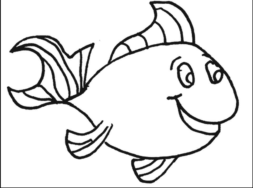 Printable Fishing Coloring Pages
 Little Miss Glamour Goes To Kindergarten e Fish Two