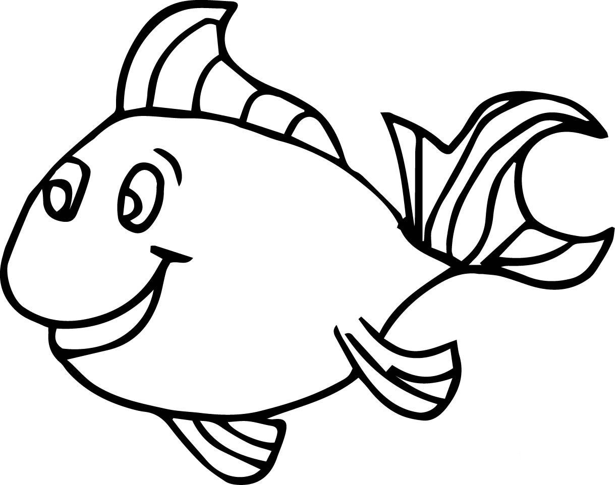 Printable Fishing Coloring Pages
 Fish Coloring Pages For Kids Preschool and Kindergarten
