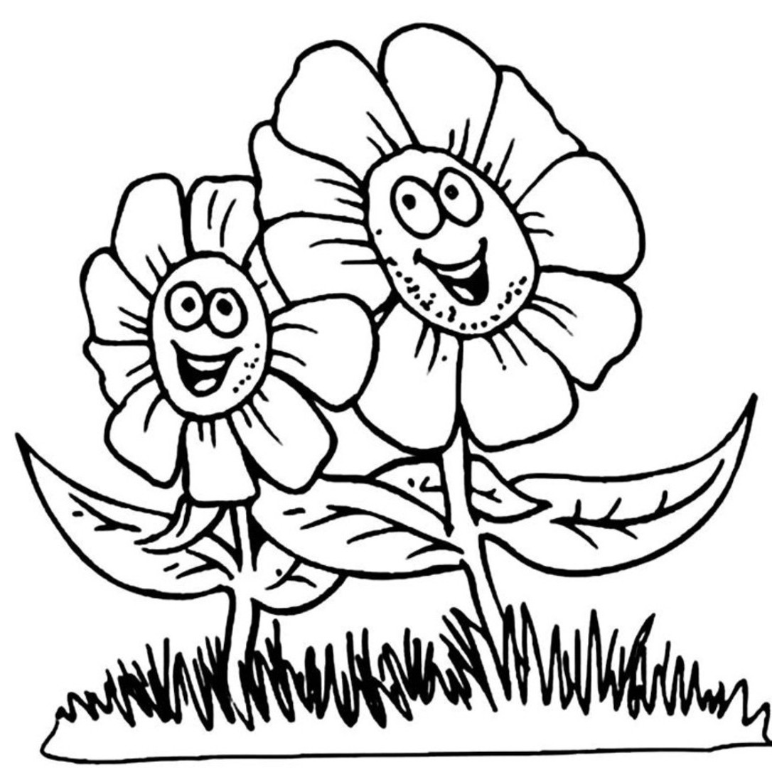 Printable Flower Coloring Pages For Kids
 Coloring Lab