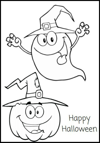 Printable Halloween Coloring Pages For Kids
 Free Printable Halloween Coloring Pages and Activity