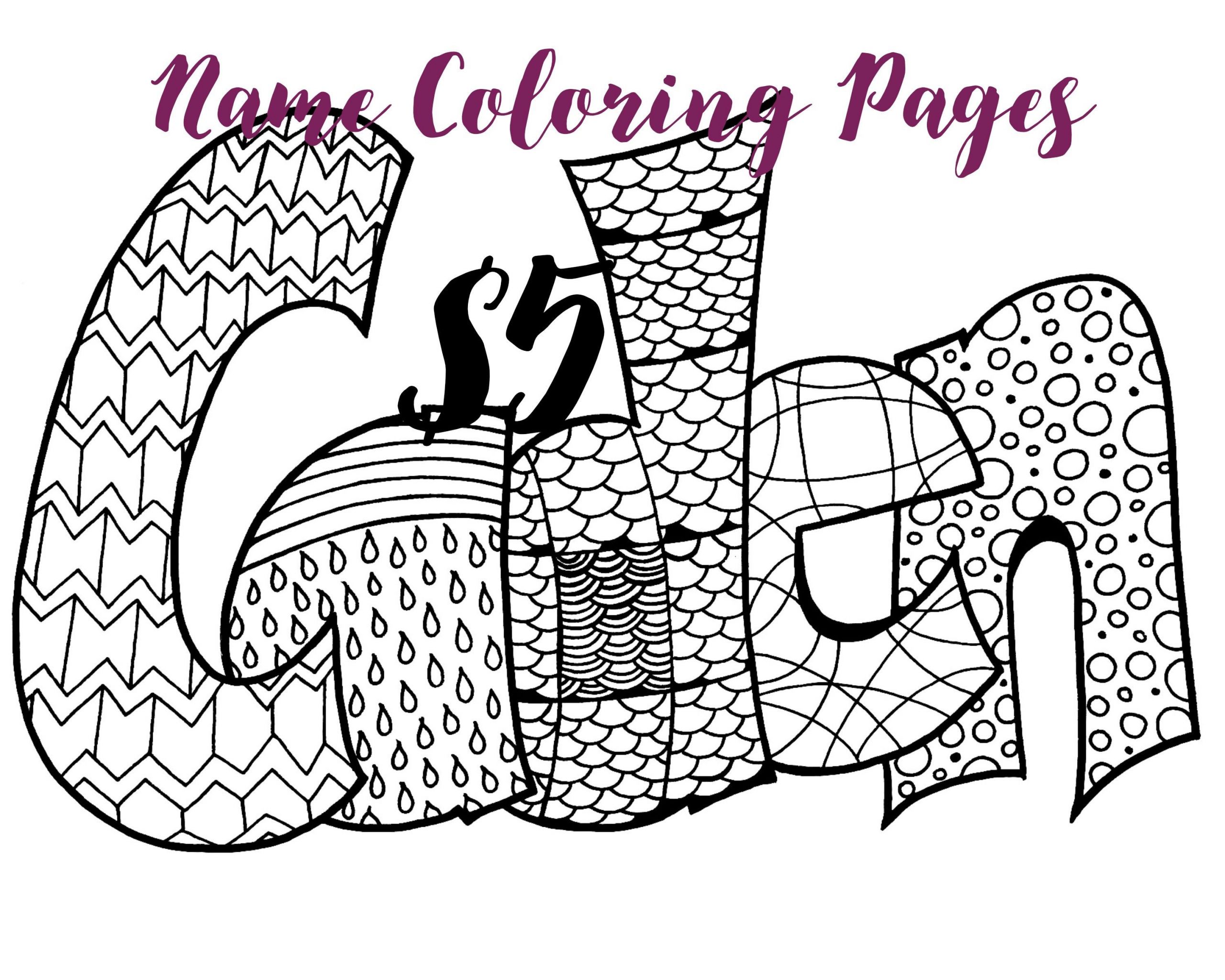 Printable Name Coloring Pages
 Name Coloring Pages