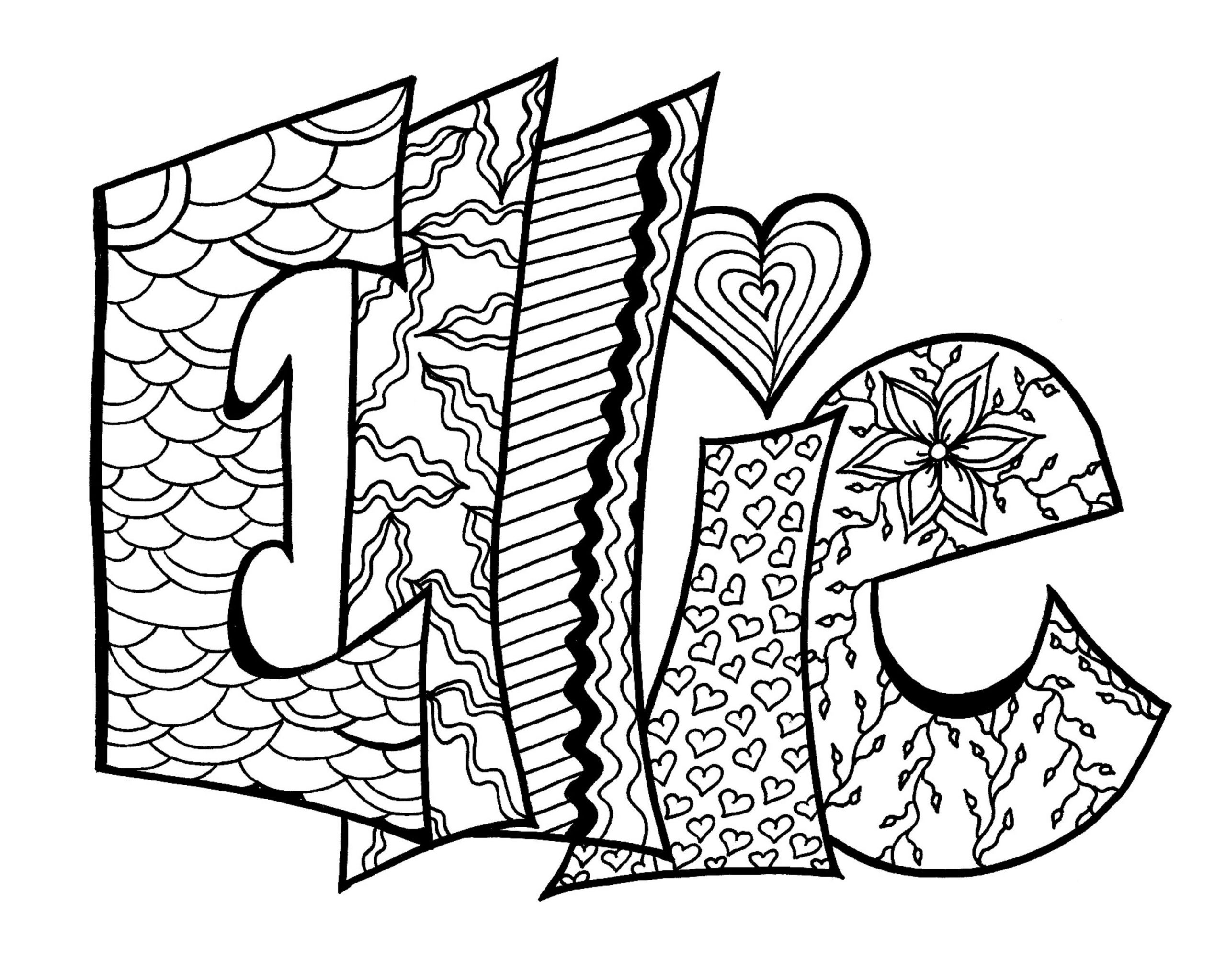 Printable Name Coloring Pages
 DIGITAL Custom Coloring Page Purchase this item and