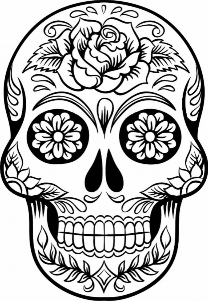 Printable Sugar Skull Coloring Pages
 Print & Download Sugar Skull Coloring Pages to Have