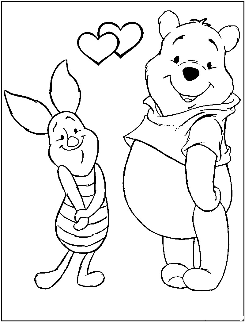 Printable Valentine Coloring Pages
 Free Printable Valentine Coloring Pages For Kids