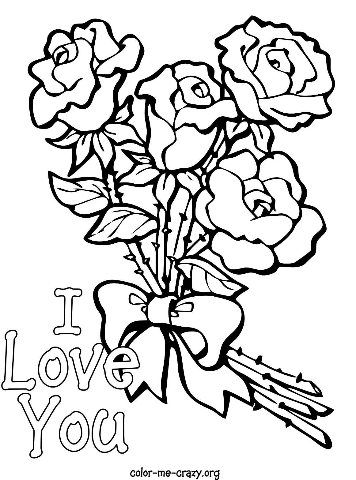 Printable Valentine Coloring Pages
 ColorMeCrazy Valentine Coloring Pages
