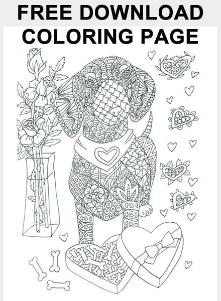 Printables Free Coloring Pages
 FREE I Love Dachshunds Coloring Page Download