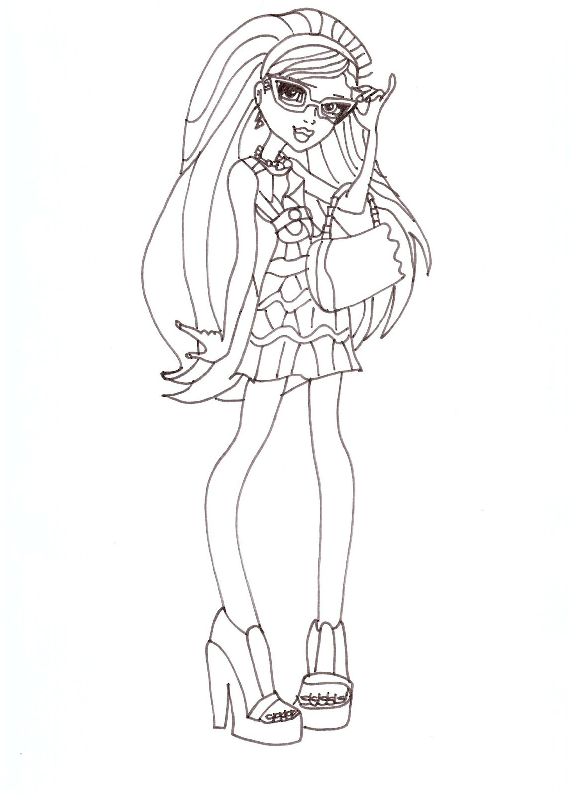 Printables Free Coloring Pages
 Free Printable Monster High Coloring Pages December 2012