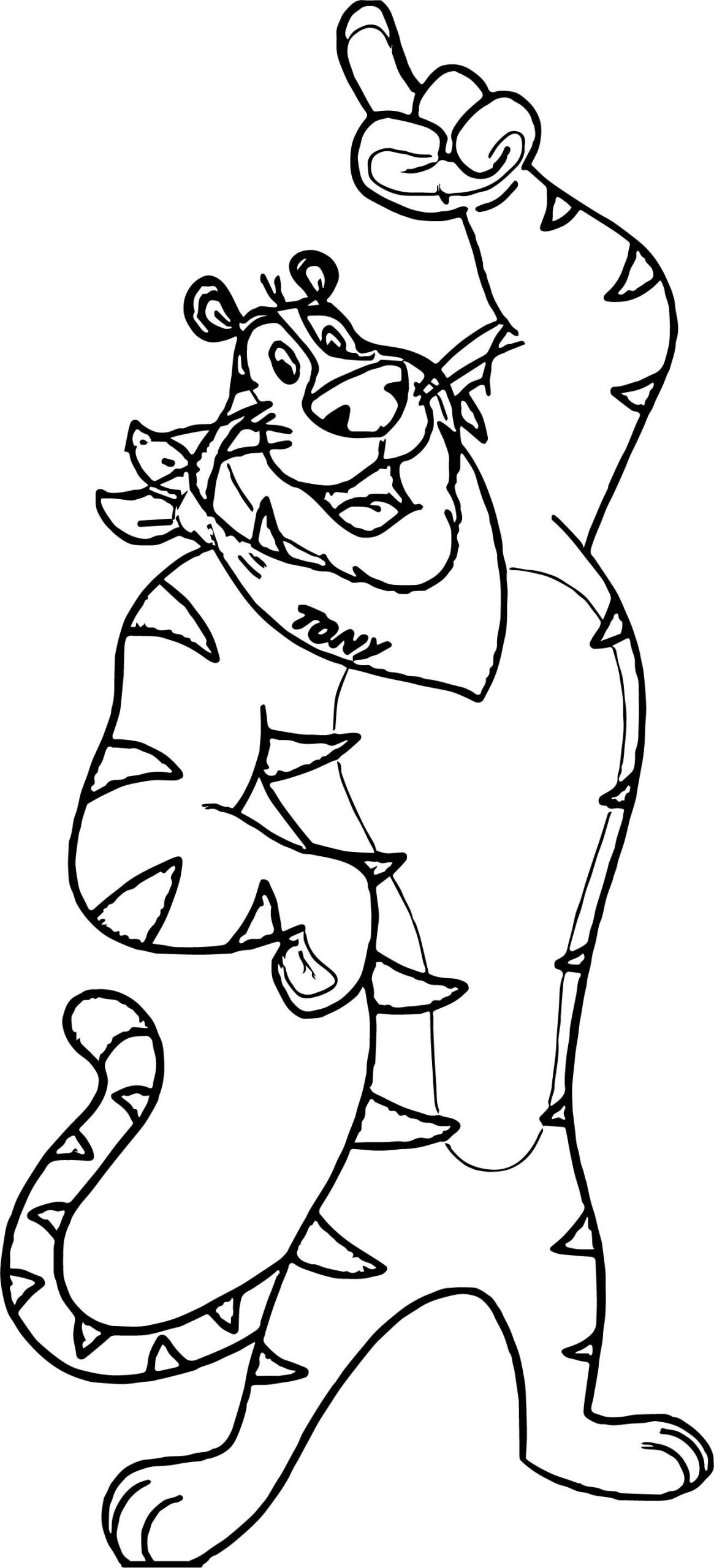 Printables Free Coloring Pages
 Tony Tiger Coloring Page