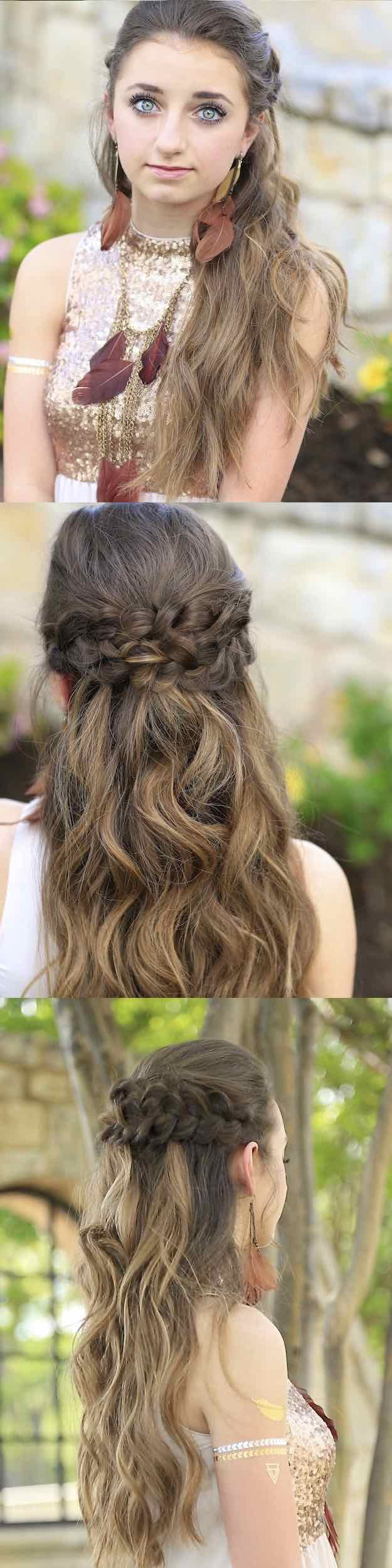 Prom Down Hairstyles
 25 Easy Half Up Half Down Hairstyle Tutorials For Prom