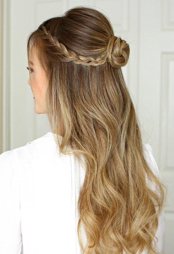Prom Hairstyle Braid
 Half up half down prom hair – trendy hairstyles for an
