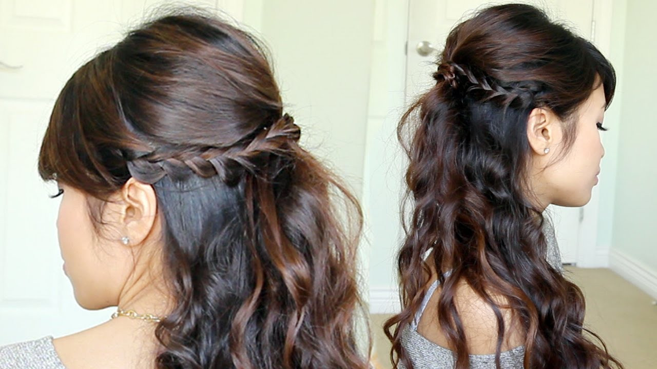 Prom Hairstyle Half Updo
 Prom Hairstyle Braided Half Updo feat NuMe Reverse