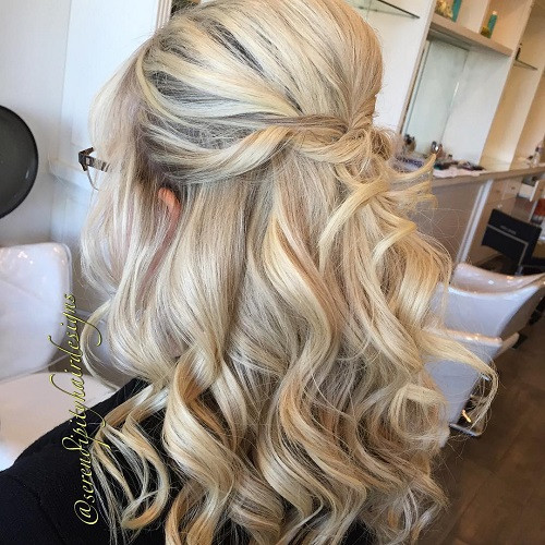 Prom Hairstyle Half Updo
 20 Lovely Wedding Guest Hairstyles