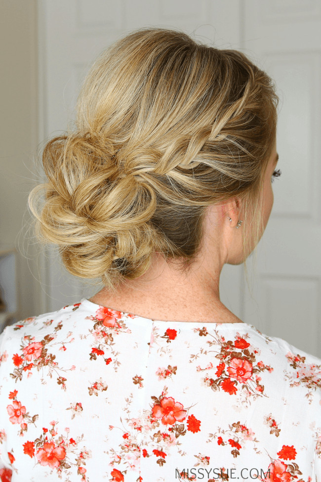 Prom Hairstyles Braided
 Double Lace Braids Updo