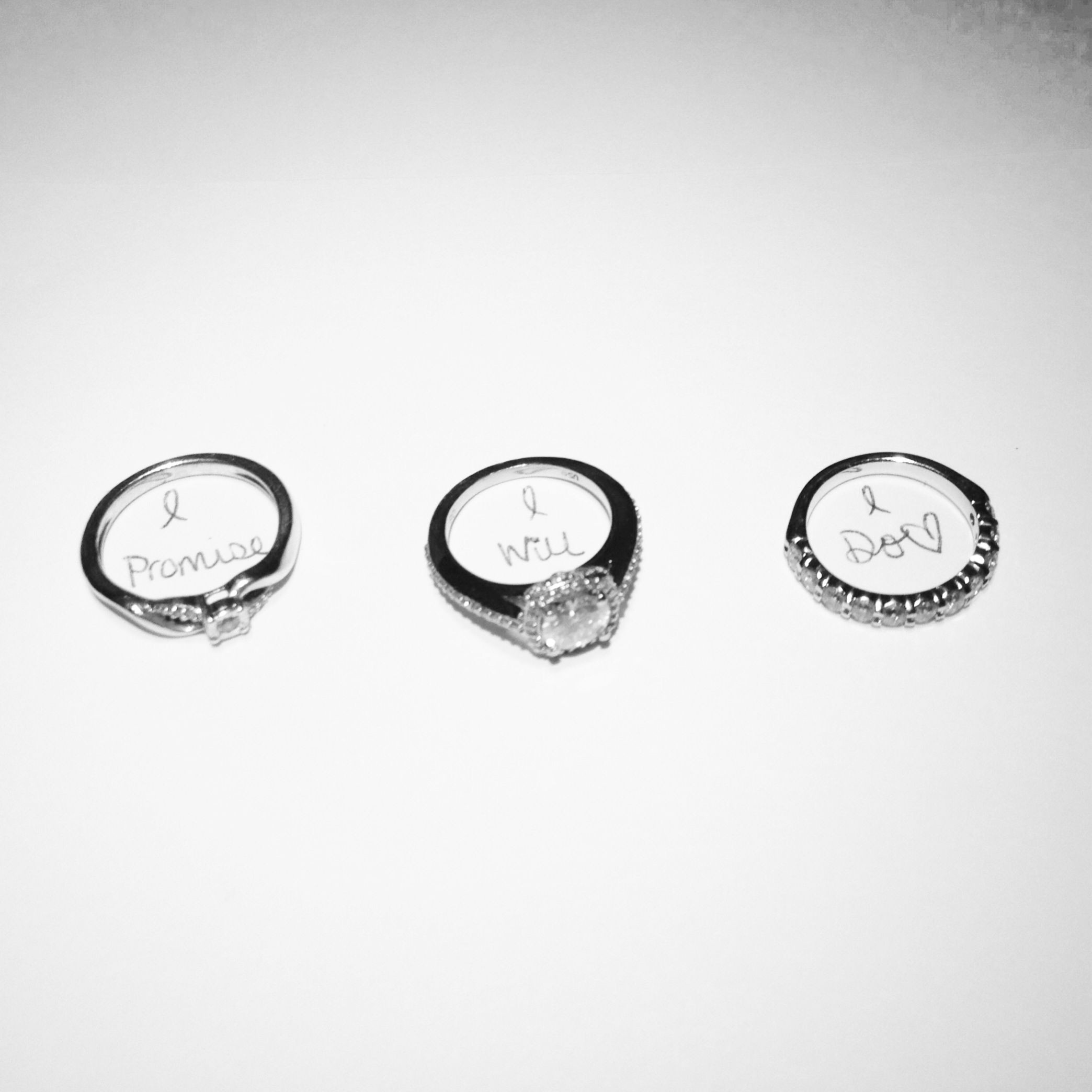 Promise Ring Engagement Ring And Wedding Ring Set
 I promise I will I do