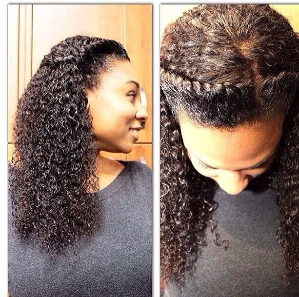 Protective Hairstyles For Natural Hair With Weave
 Heat Free Hair sew in very natural blending