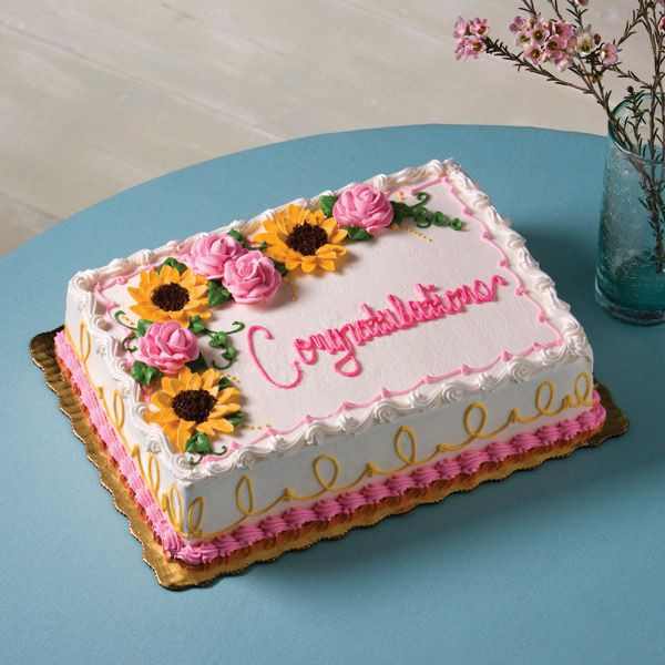 Publix Cakes Birthday
 Floral Design Roses and Sunflowers via Publix