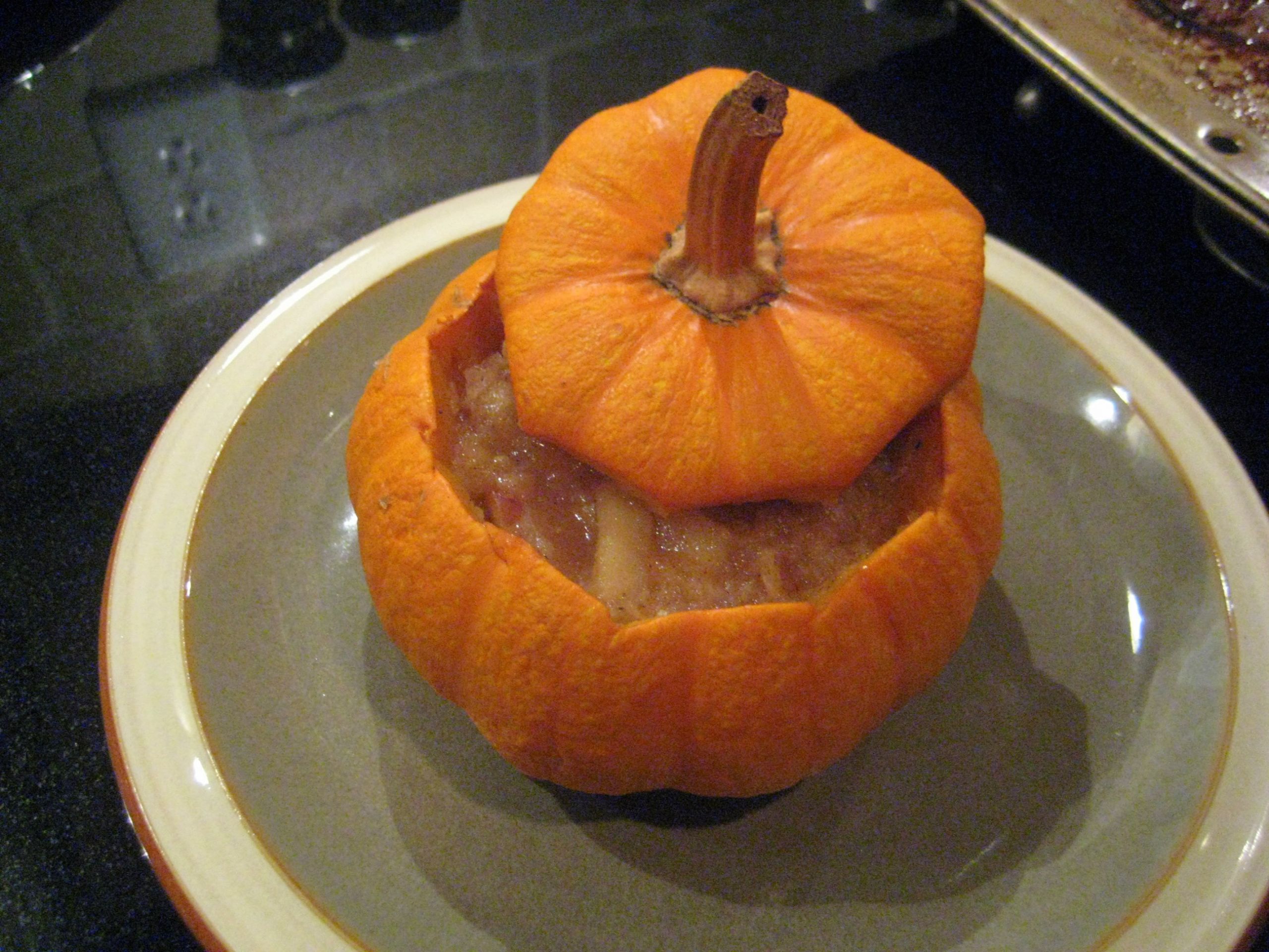 Pumpkin Baby Food Recipe
 Baby pumpkins roasted with applesauce
