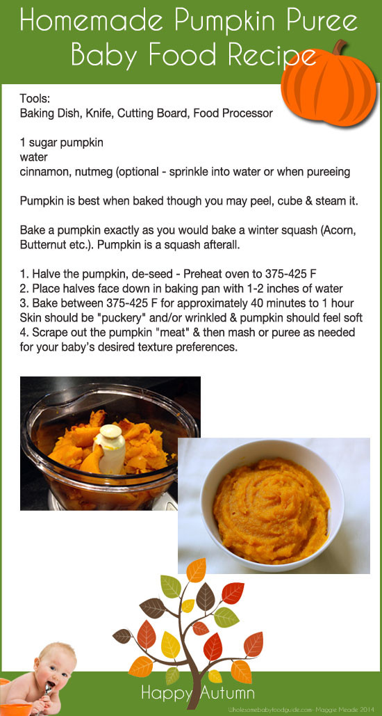Pumpkin Baby Food Recipe
 Fall Pumpkin Puree – Baby Food Puree Recipe Using Pumpkin
