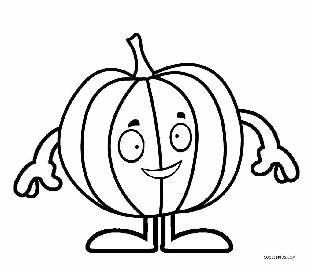 Pumpkin Coloring Pages Printable
 Free Printable Pumpkin Coloring Pages For Kids